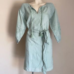 INC mint green bohemian dress $119 NWT